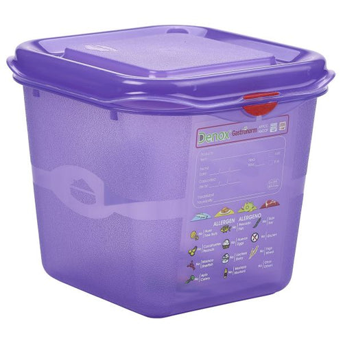 Allergen GN Storage Container 1/6 150mm Deep 2.6L