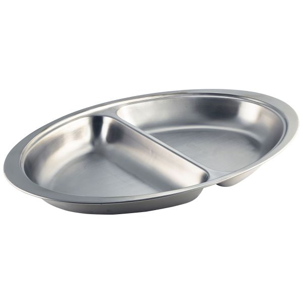 S/St.2 Div. Oval Banqueting Dish 20