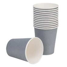 Fiesta Recyclable Coffee Cups Single Wall Charcoal 225ml / 8oz  (Pack of 1000)