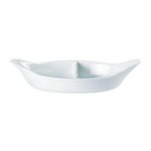 Divided Oval Eared Dish 28cm/11''