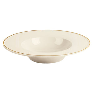 Line Gold Band Pasta Plate 25cm - Pack of 6