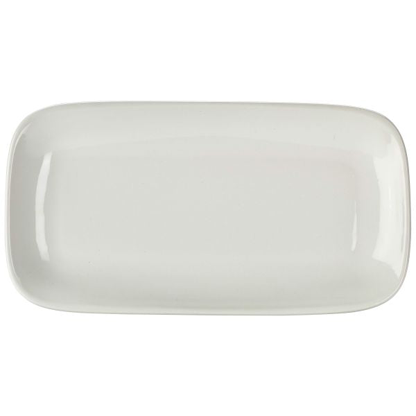 Royal Genware Rectangular Rounded Edge Plate 35.7 x 19cm