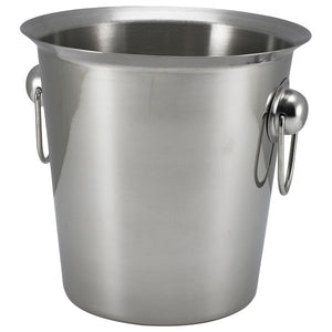 S/St.Wine Bucket With Ring Handles