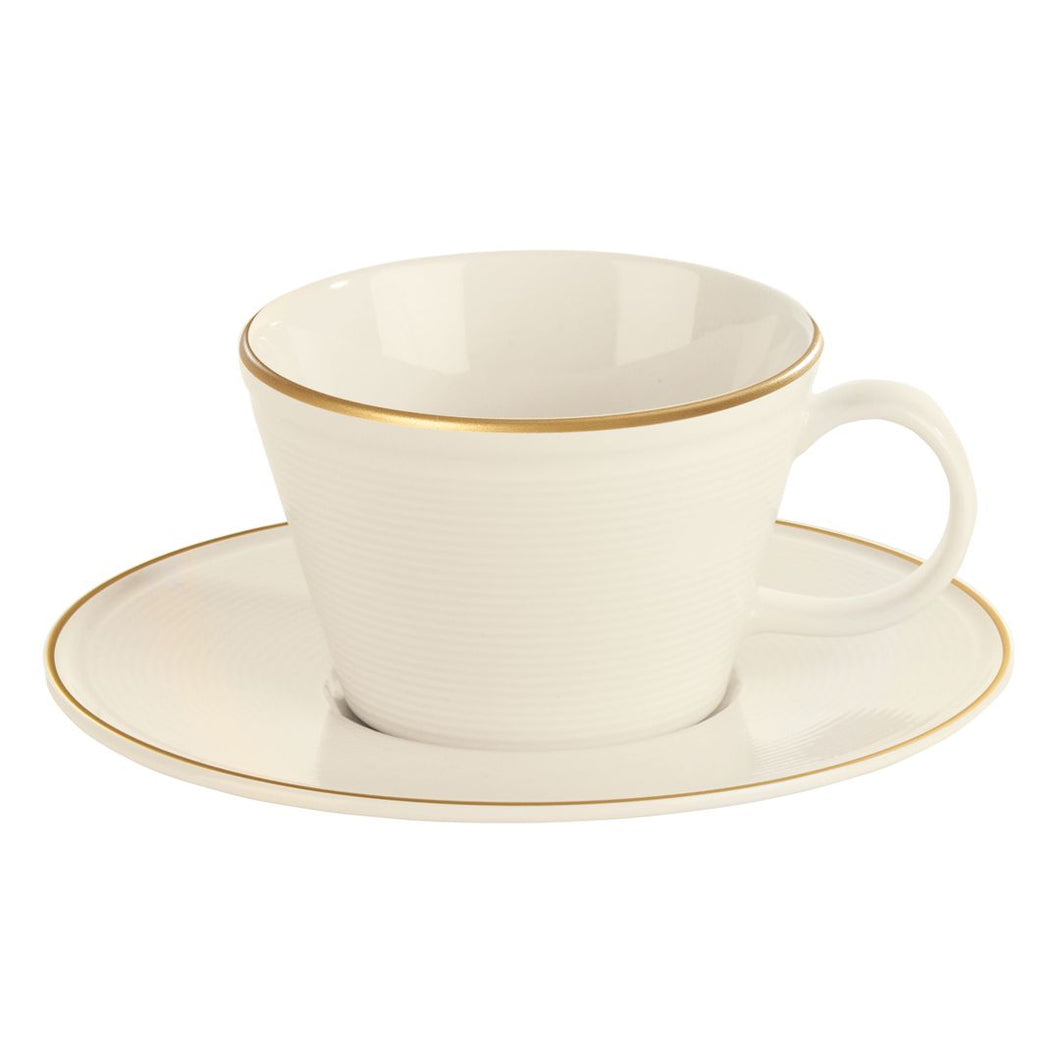 Line Gold Band Espresso Saucer 12cm - Pack Of 6