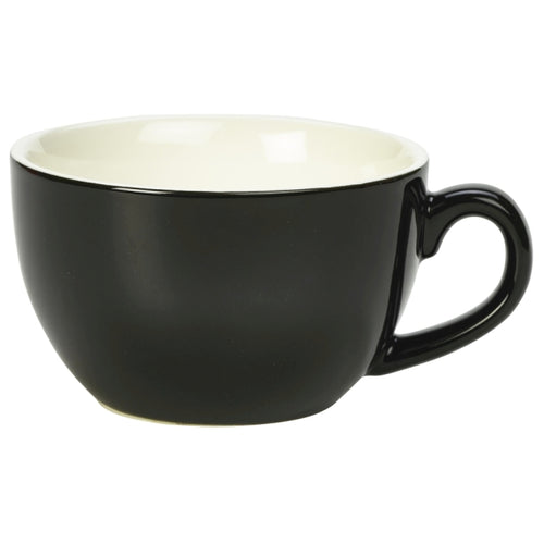 Royal Genware Bowl Shaped Cup 17.5cl/6oz Black