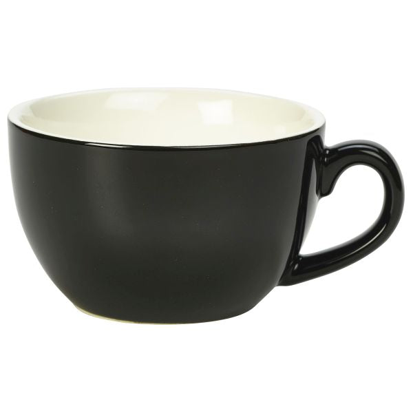 Royal Genware Bowl Shaped Cup 25cl Black
