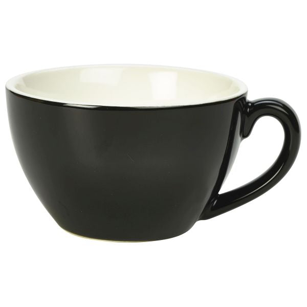 Royal Genware Bowl Shaped Cup 34cl Black