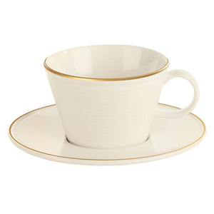 Line Gold Band Saucer 16cm - Pack Of 6