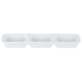 Three Division Dip Tray 20x6.5cm/ 7.75''x2.5''