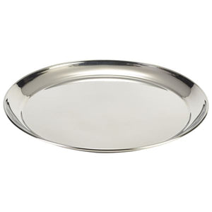 S/St. 12" Round Tray 300mm