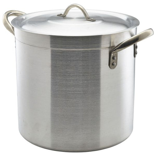 Genware Deep Stockpot & Lid 28cm 17 Litre