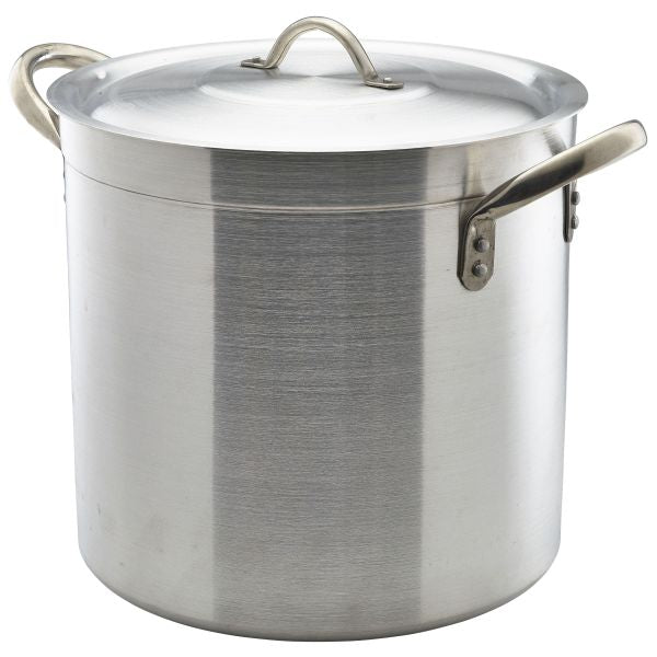 Genware Deep Stockpot & Lid 28cm 17 Litre