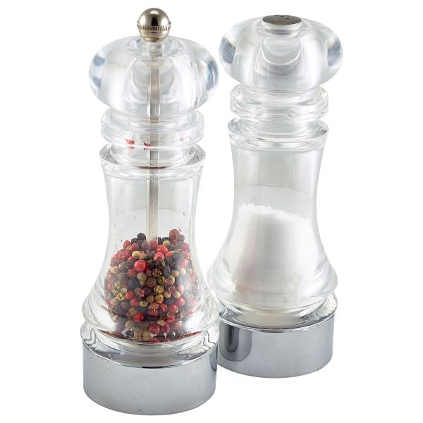 Acrylic Pepper Mill & Salt Shaker Set