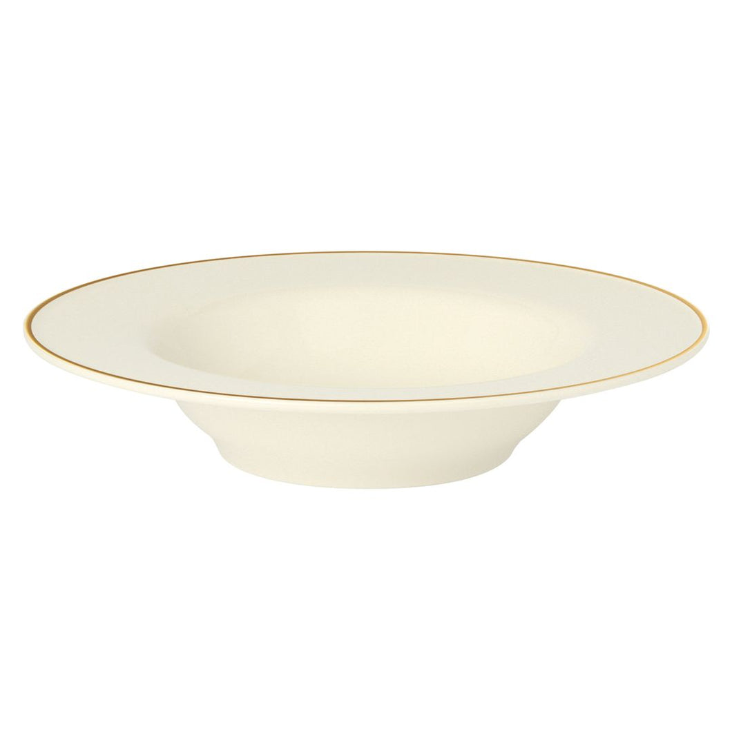 Academy Event Gold Band Deep Soup/Pasta Plate 26cm / 10'' - Pack of 6