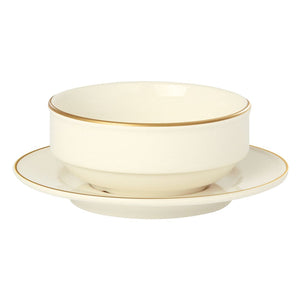 Academy Event Gold Band Saucer 17cm To Fit Stacking Bowl - Pack of 6