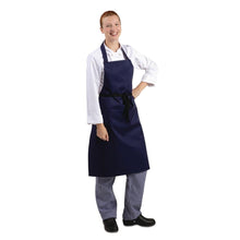 Bib Apron Polycotton Navy Blue