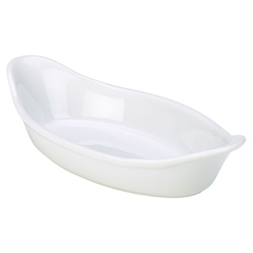Royal Genware Oval Eared Dish 16.5cm White