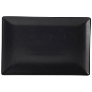 Luna Rect.Coupe Plate 30X20cm Black Stoneware