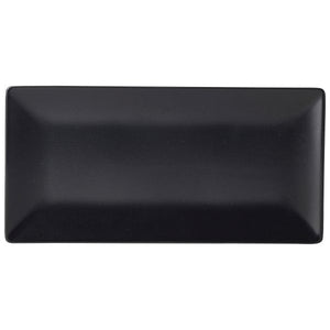 Luna Rect.Coupe Plate 30X15cm Black Stoneware