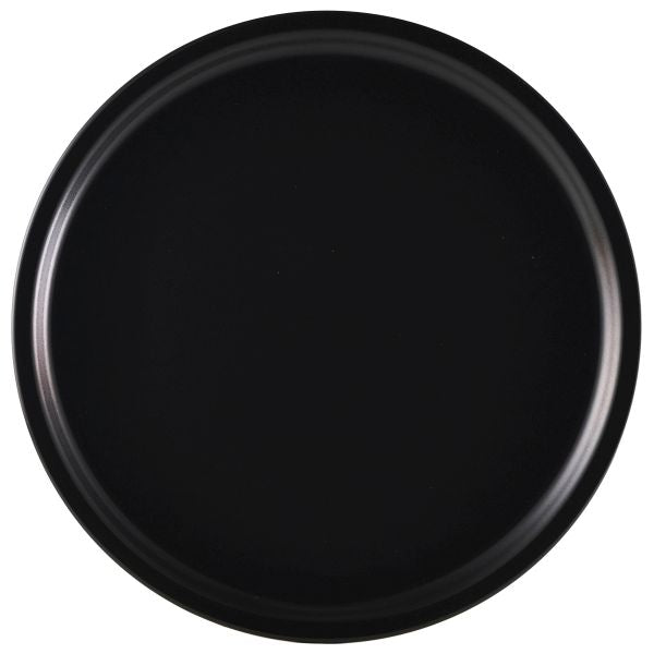 Luna Pizza Plate 33cm Dia Black Stoneware