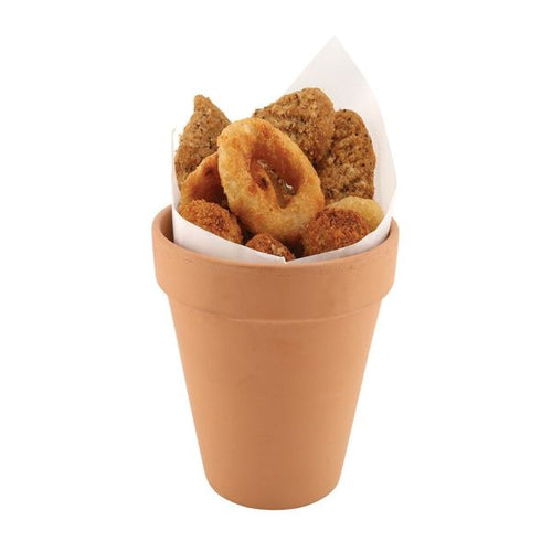 Tall Terracotta Pot Rustic 10 x 12cm