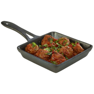 Mini Cast Iron Square Frypan 13 x 3cm