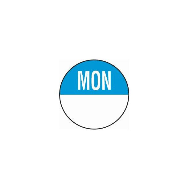 19mm Monday Removable Day Dots (1000)