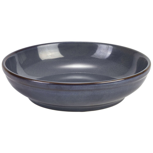 Terra Stoneware Rustic Blue Coupe Bowl 23cm