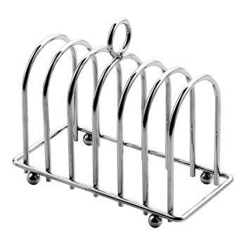 6 Slice Chrome Toast Rack