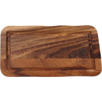 Rectangular Board with Groove Acacia 15x30x2cm