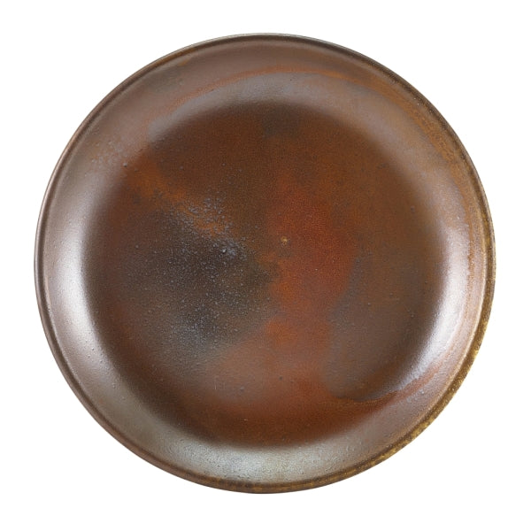 Terra Porcelain Rustic Copper Coupe Plate 19cm