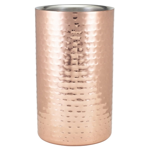 GenWare Hammered Copper Plated Wine Cooler