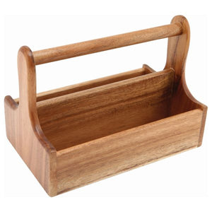 Genware Dark Wood Table Caddy