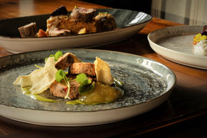 Dark Moon Walled Plates - Available in 2 sizes
