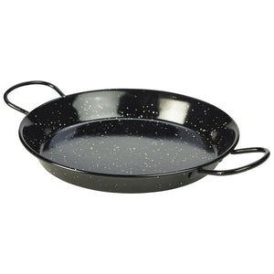 Black Enamel Paella Pan 26cm