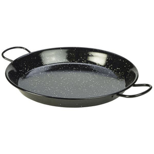 Black Enamel Paella Pan 30cm