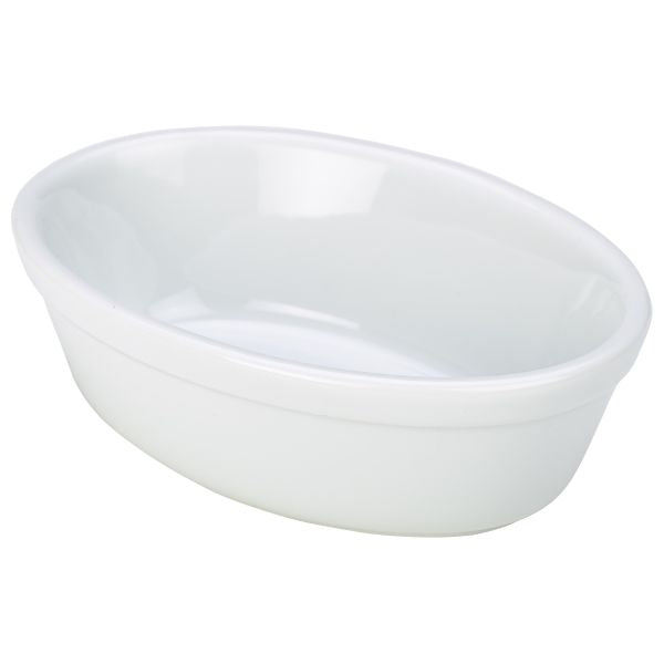 Royal Genware Oval Pie Dish 16cm White