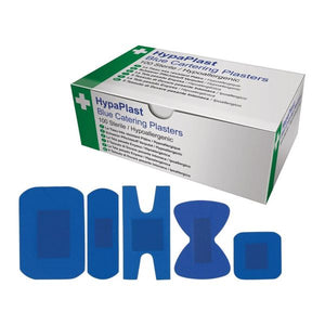 Blue Detectable Plasters Mix 5 Types Box 100