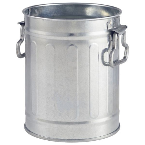 Miniature Galvanised Bin 8.5x11.2cm