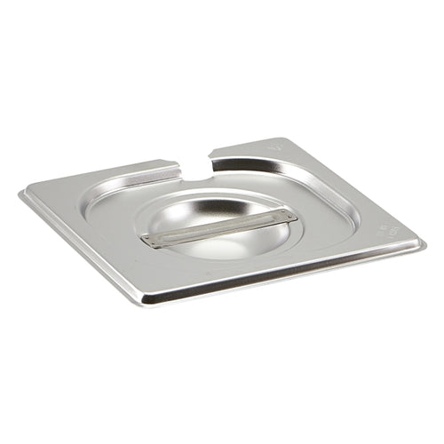 St/St Gastronorm Pan Notched Lid 1/6