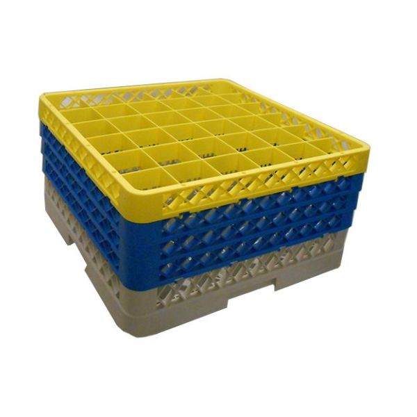 Genware 36 Comp Glass Rack With 4 Extenders