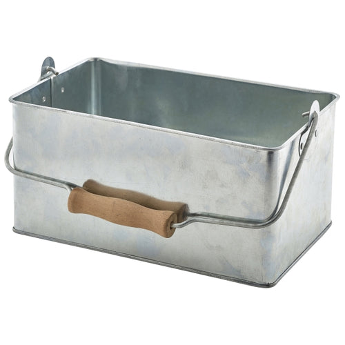Galvanised Steel Rectangular Table Caddy 24.5x15.5x12.5cm