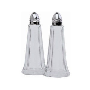 Glass Lighthouse Pepper Shaker Silver Top