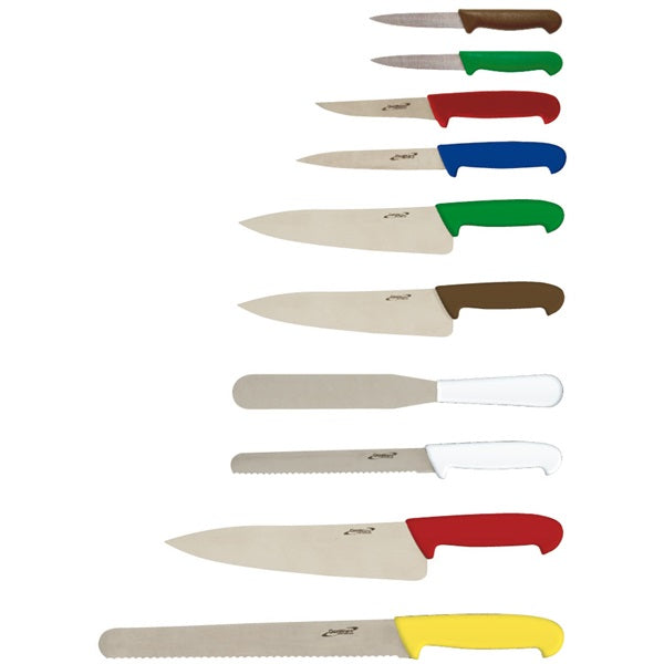 10 Piece Colour Coded Knife Set + Knife Case