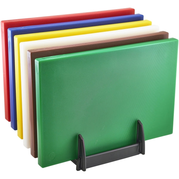 Low Density Chopping Board And Rack Set 18 x 12 x 1