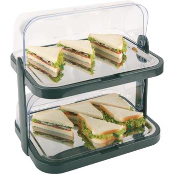 2 Tier Chilled Display Set. Plastic with Steel Trays