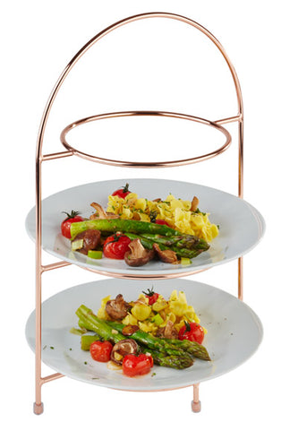 Copper 3 Tier Cake Stand max. 27cm Plate