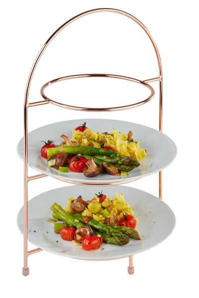 Copper 3 Tier Cake Stand max. 27cm Plate