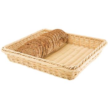Polpropylene Rattan Basket 32.5x26.5cm (Natural)