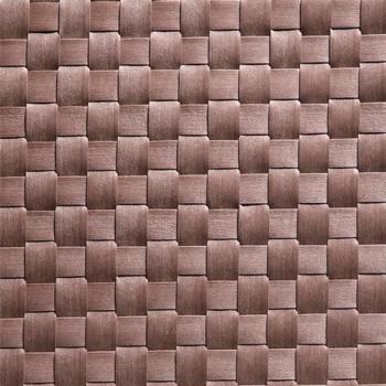 Table Mat Wide Band 45x33cm Brown Pack of 6